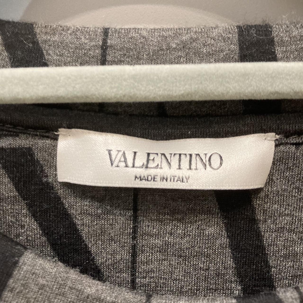 VALENTINO ヴァレンティノ CREWNECK LOGO SWEATSHIRT IN GREY スウェット ロゴ S